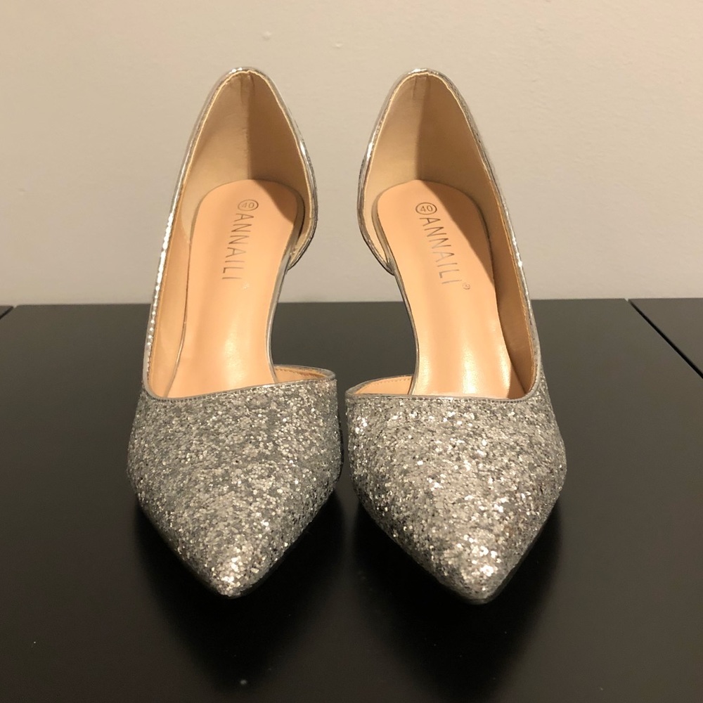 Silver High Heels - NEVER WORN
